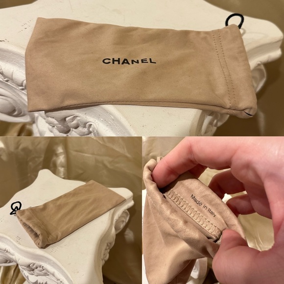 Chanel 4117 Rimless Crystal Rhinestone CC Y2K Sunglasses Black Silver Hue - Picture 16 of 16